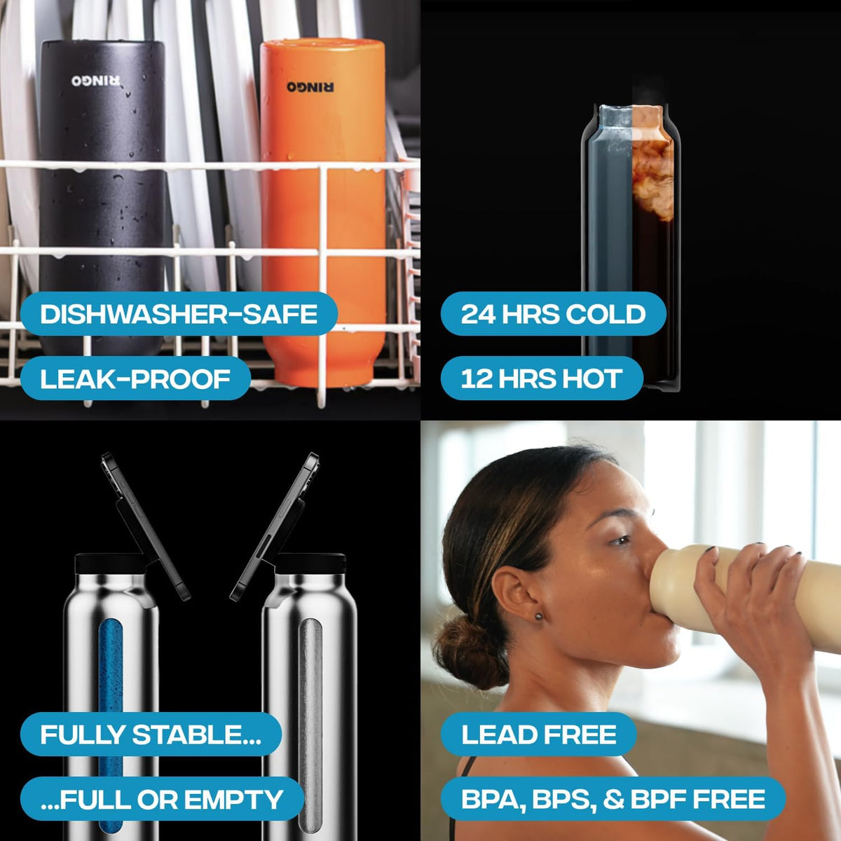 Illegal Soup MagSafe water bottle specifications: capacity, weight, and height