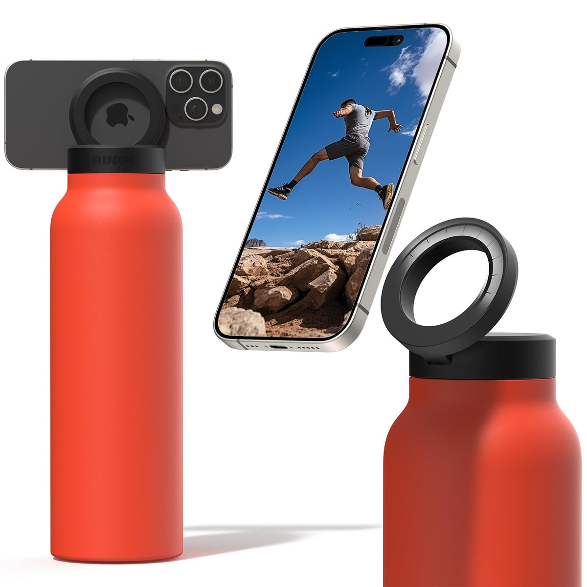Illegal Soup MagSafe water bottle in orange